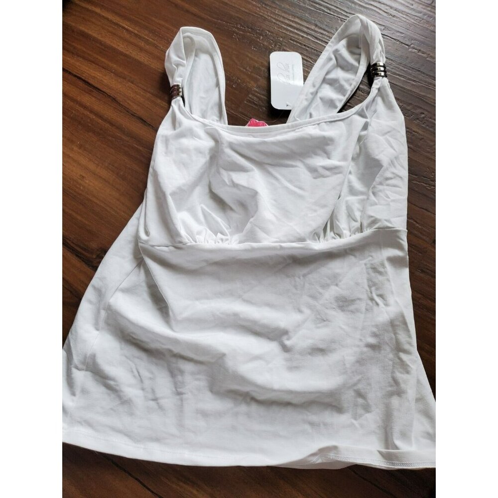 Biubiu White Tank Nwt 42bb/bbb Busty